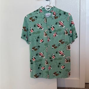 Green Hawaiian Shirt